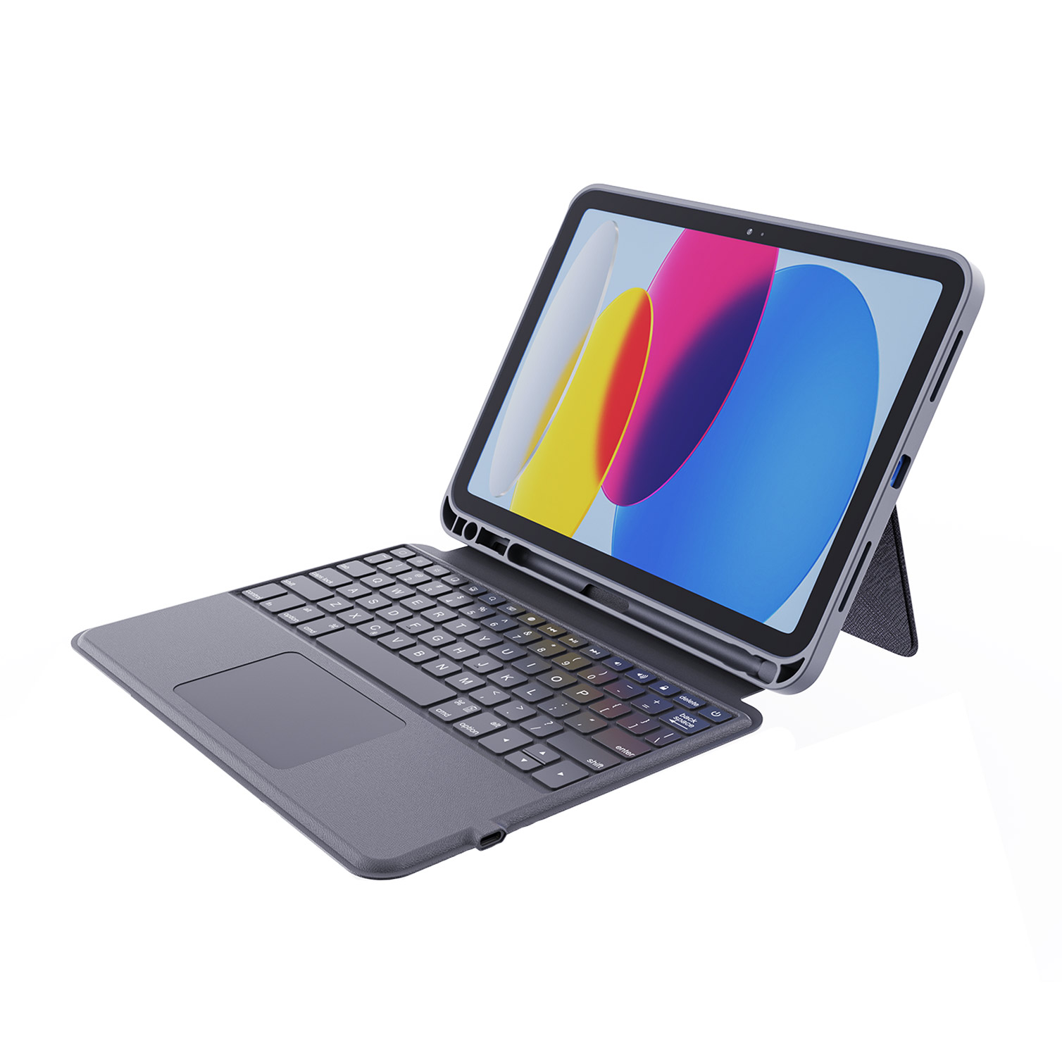 适用2022新款第十代ipad键盘保护皮套触控板