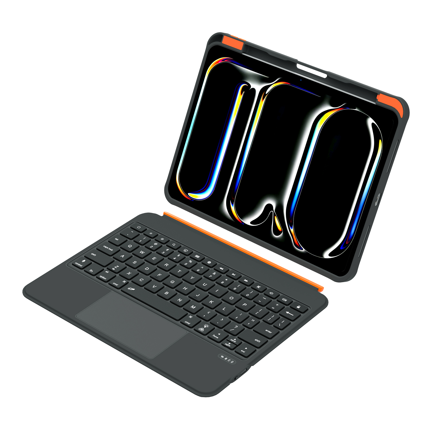 3607  适用于 iPad 11 A16 的 360 度旋转支架，透明保护壳，带笔槽和键盘后盖